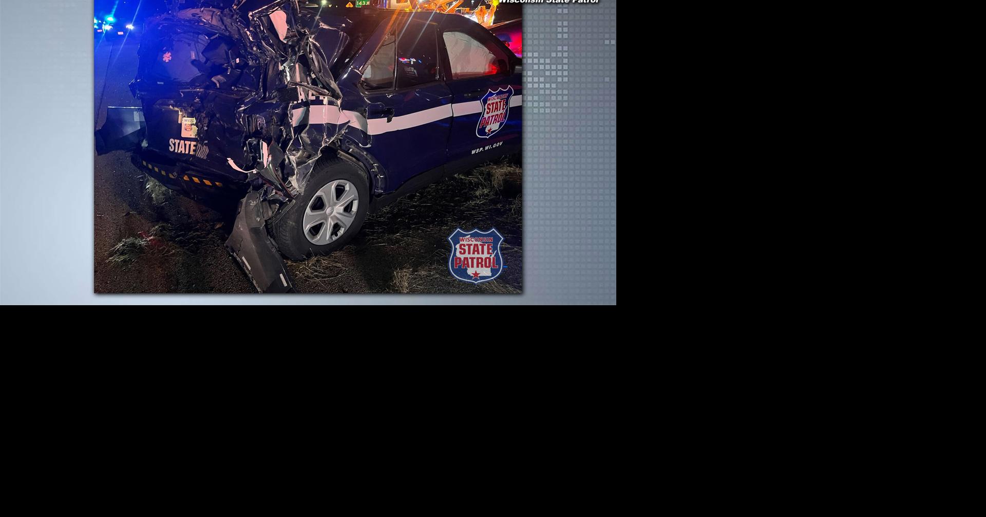 Two killed in crash between SUV and semis; Trooper injured at scene ...