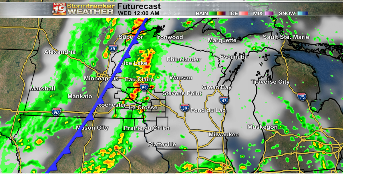 Midweek cold front to spark showers, thunderstorms | 19 Storm Track ...
