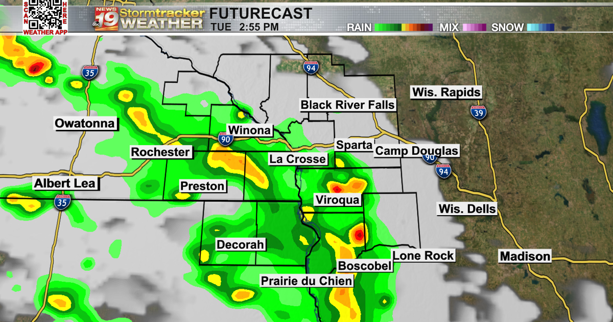 Testtrack Weather A few more rain chances to start the week | 19 Storm Track Weather ...