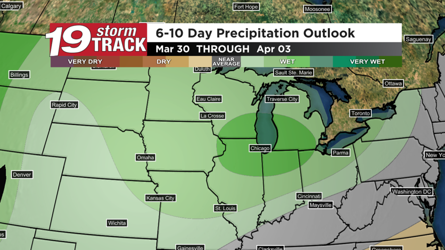 A swing in temperatures over the next few days with a slight chance of ...