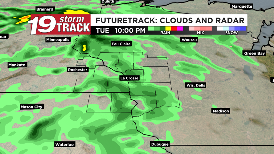 Comfortable temps with a few more rain chances Tuesday evening and ...