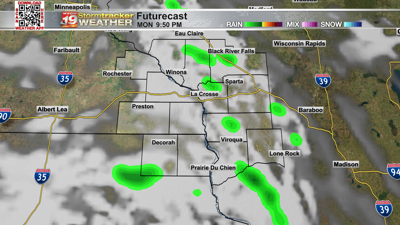 Lots of chances for rain for the new week as southeast winds bring above  average temps | Top Stories | wxow.com