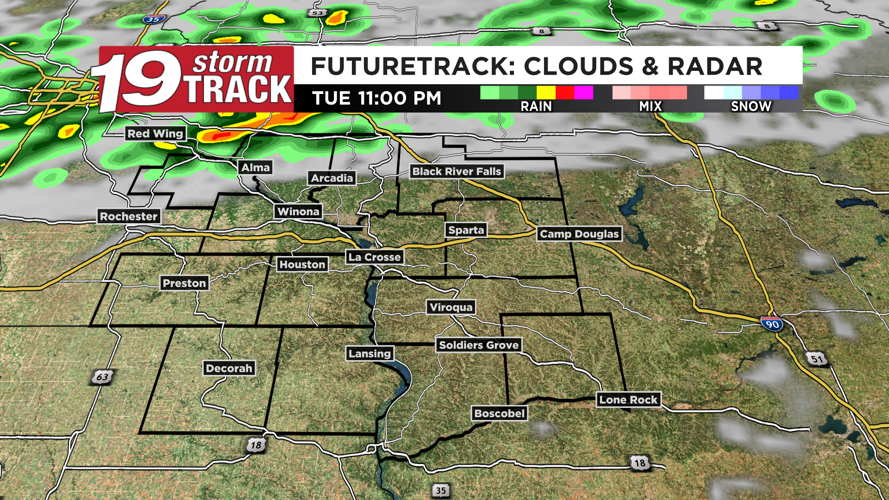 A sunny and toasty Tuesday ahead before rain and storm chances return ...