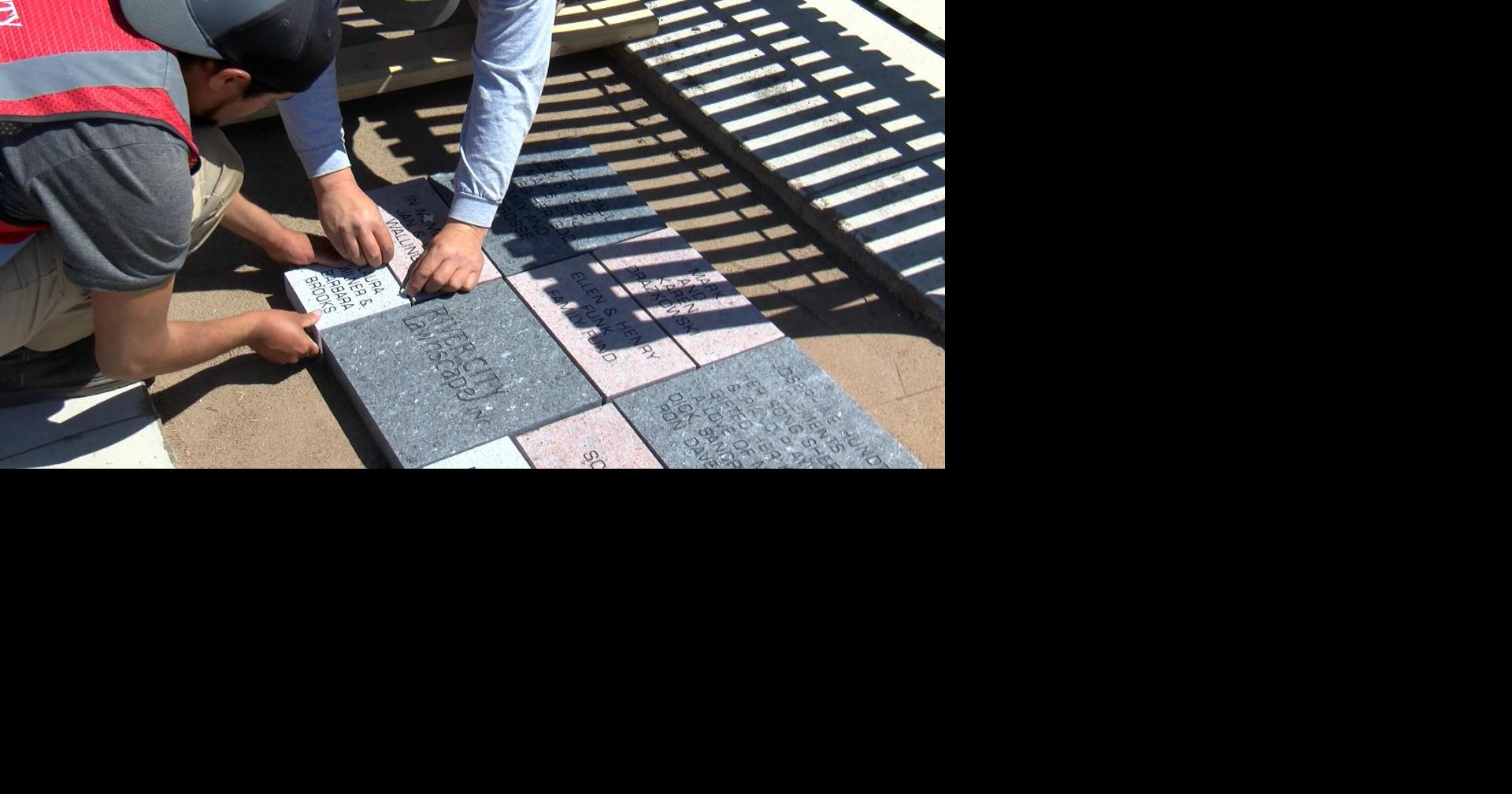 Donation Pavers go in at new Riverside Bandshell News