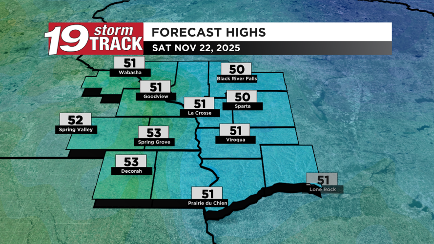Mild through the weekend; Chance of rain and cooling down next week ...
