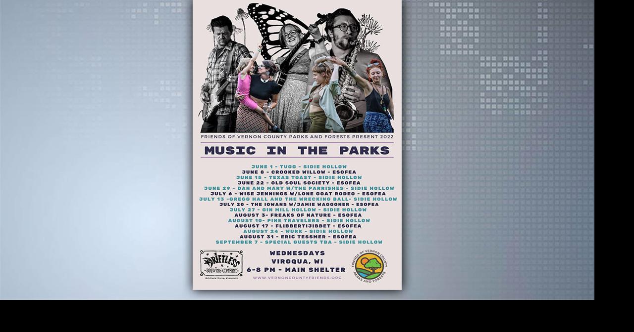 Music In The Parks concert series lineup announced for Vernon County ...