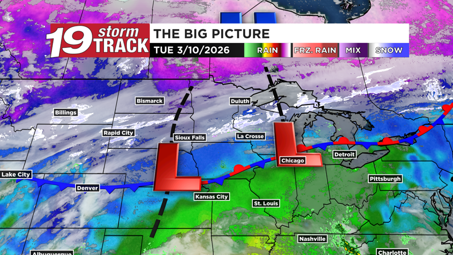 Tracking multiple chances of rain and snow in the forecast over the ...