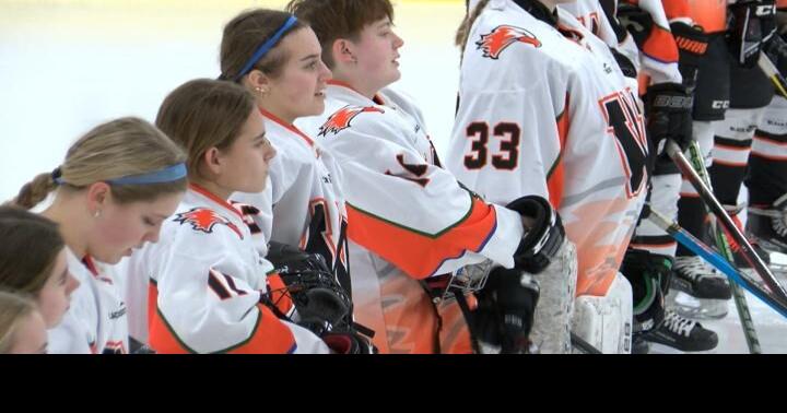 Winona co op comes up short in first ever girls high school hockey game