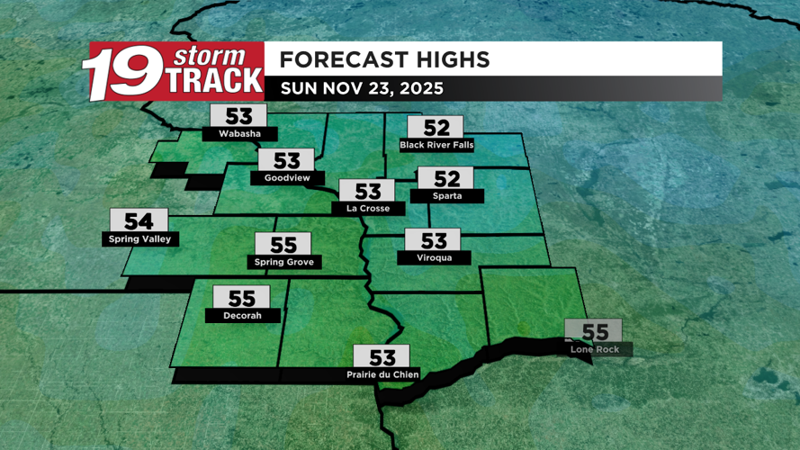 Mild through the weekend; Chance of rain and cooling down next week ...