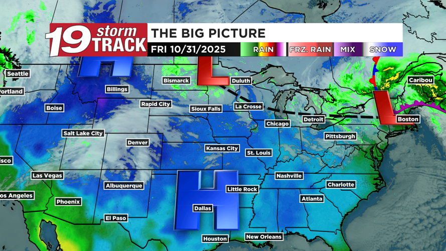Cool and cloudy with scattered showers for our Halloween | 19 Storm ...