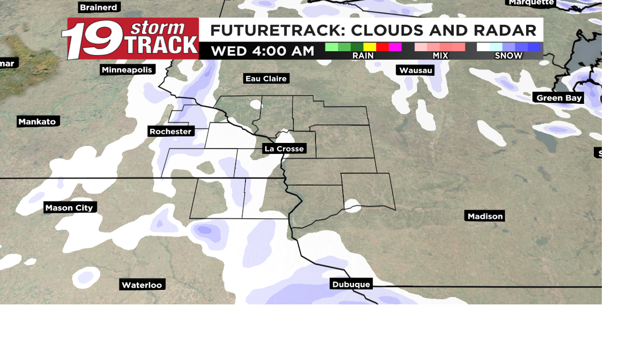 Tracking some snow chances late Tuesday night into Wednesday morning ...