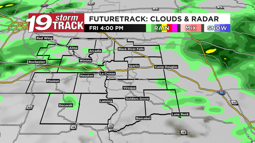Dry for today then rain and thunderstorms move in for Friday; a few ...