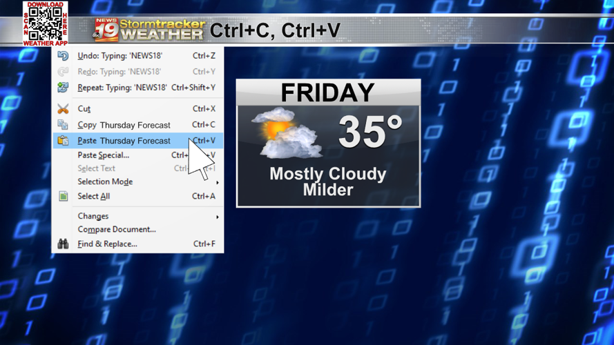A few rounds of light snow for the weekend | 19 Storm Track Weather ...