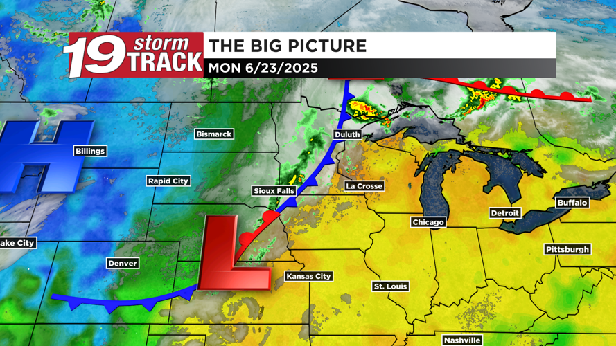 Heat levels to come down but rain and storm chances to come up to begin ...