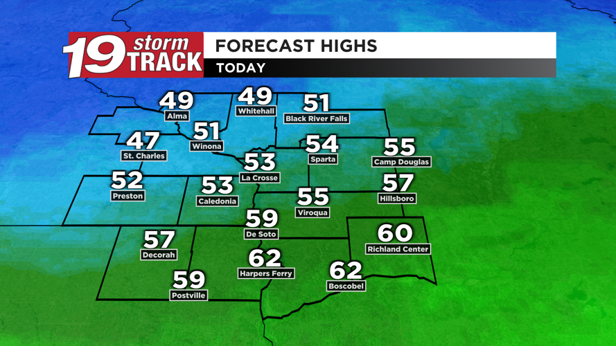 Warm and windy today with some precipitation chances; next system to ...