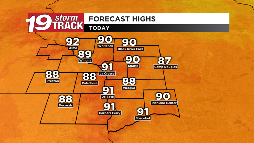 Hot and very humid days ahead along with a few storm chances mixed in ...