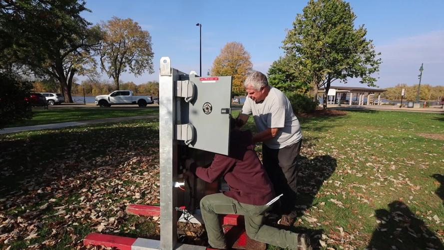 Vip Hand Clock Electrical apprentices help power Rotary Lights, gain hands-on ...