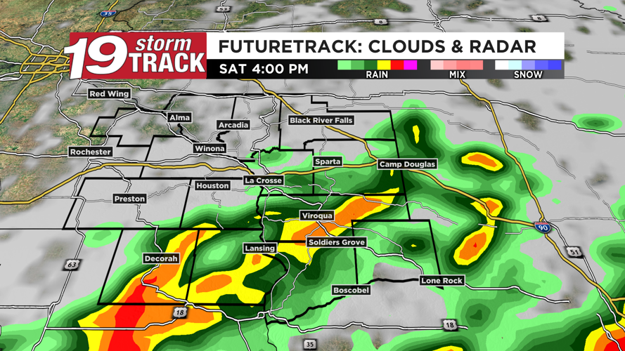 Tracking toasty and very humid condtions along with some storm chances ...