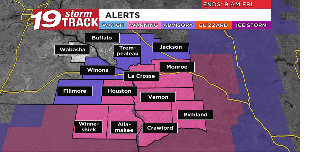 Heavy snow showers overnight likely in parts of the Coulee Region | Top ...