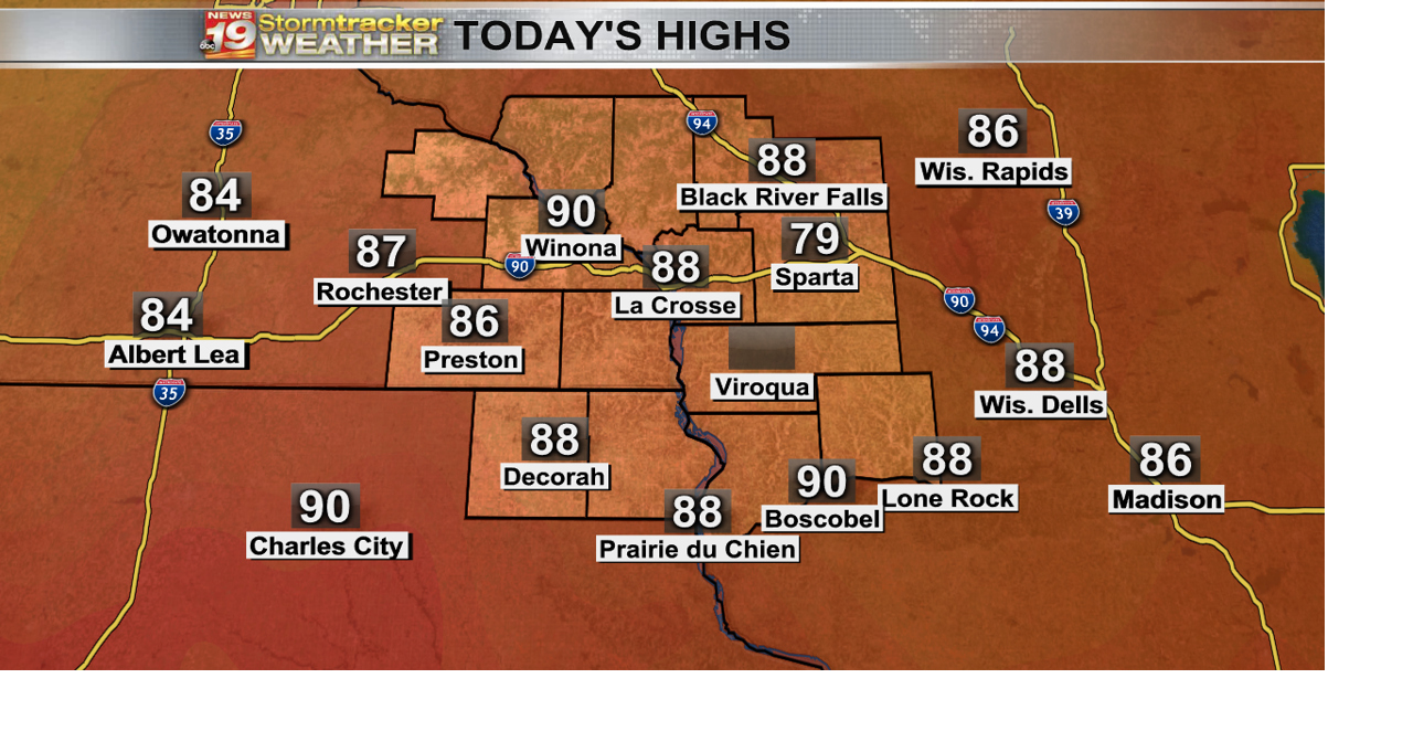 A warm Saturday with storms approaching Sunday night into Monday. | 19 ...