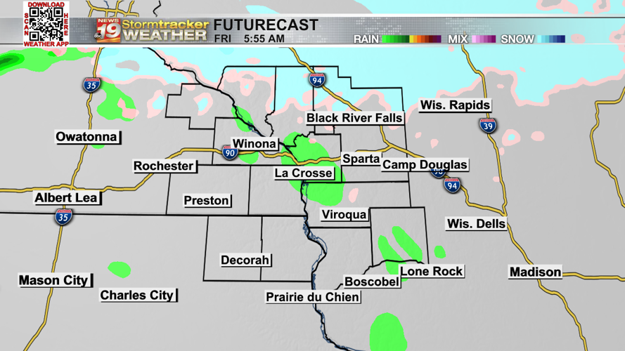 Warming up with a few weekend rain chances Weather