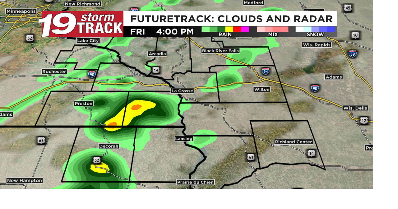 Chance of scattered showers Friday afternoon and evening | Top Stories ...