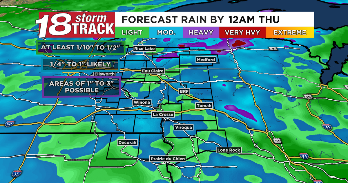 Testtrack Weather Bursts of heavy rain with scattered strong storms possible in spots as ...