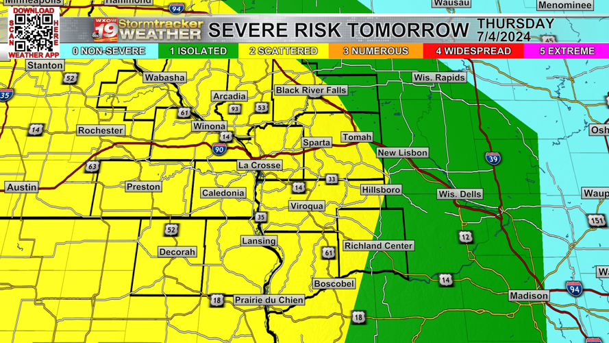 Strong to severe storms could impact multiple 4th of July festivities ...