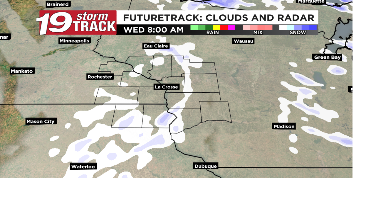 Cooling temps and a few snow chances on Wednesday | 19 Storm Track ...