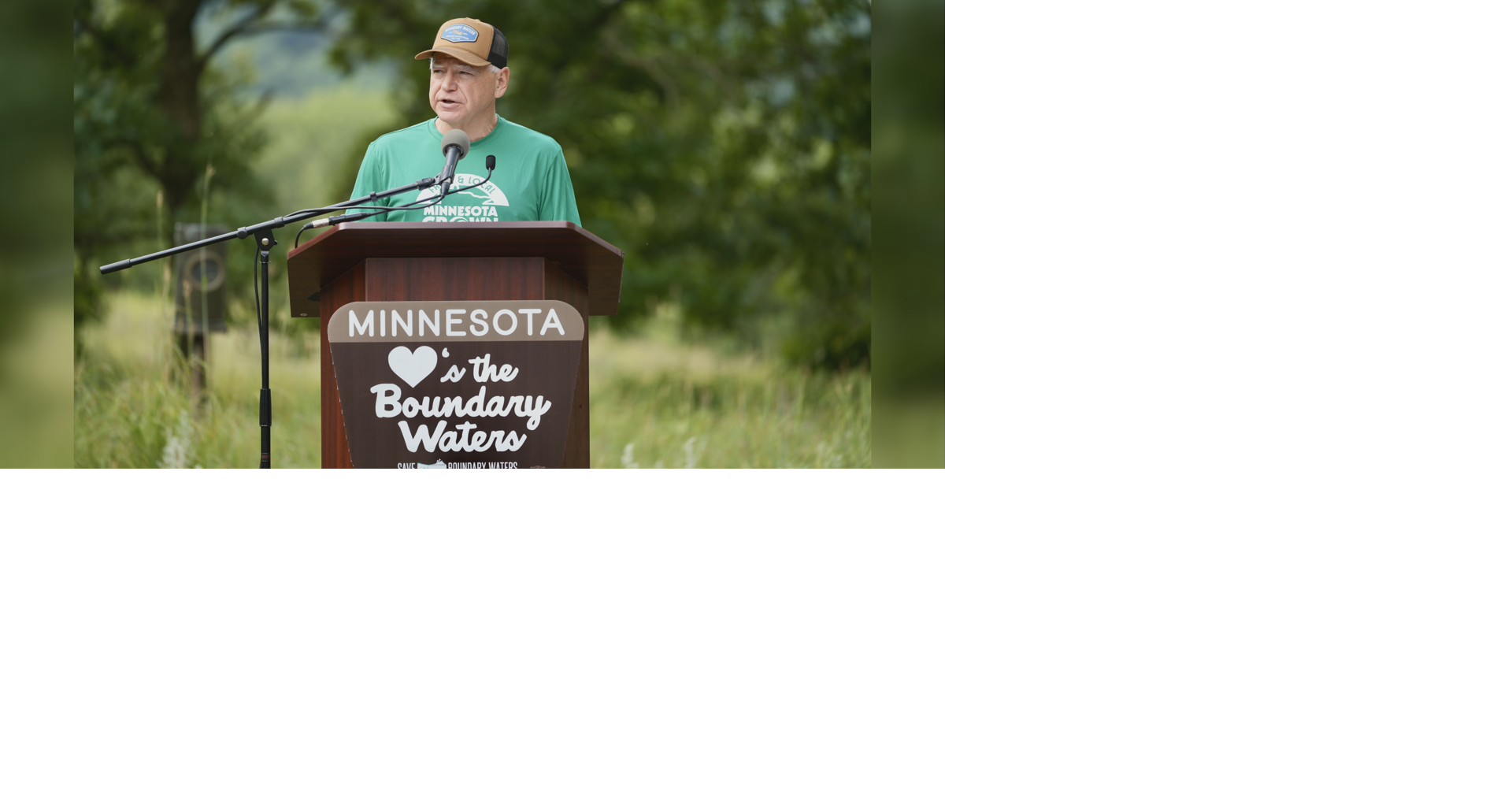 Walz signs executive order blocking nonferrous mining near Boundary Waters