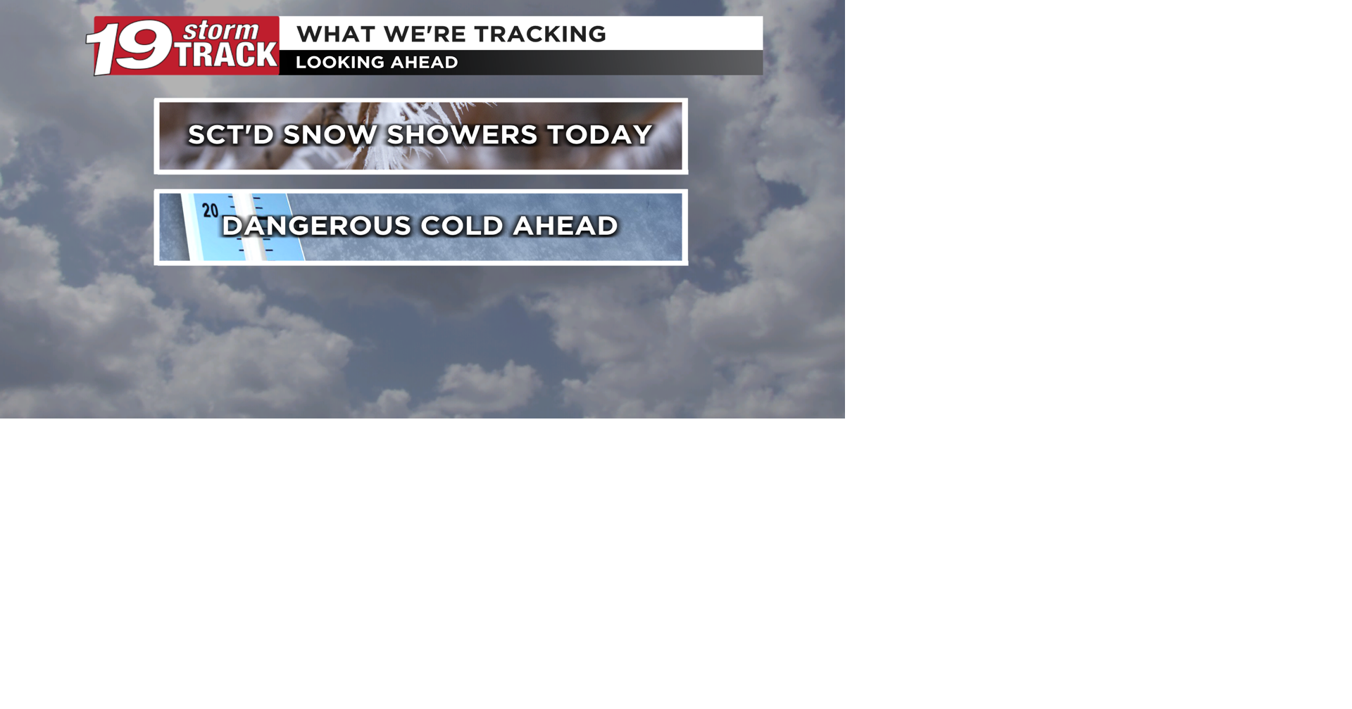 Dangerously cold conditions set to move in following today's snow ...