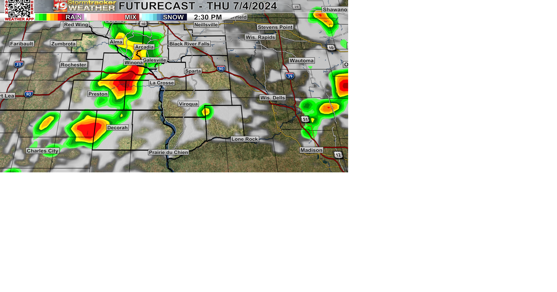 Strong to severe storms could impact multiple 4th of July festivities ...