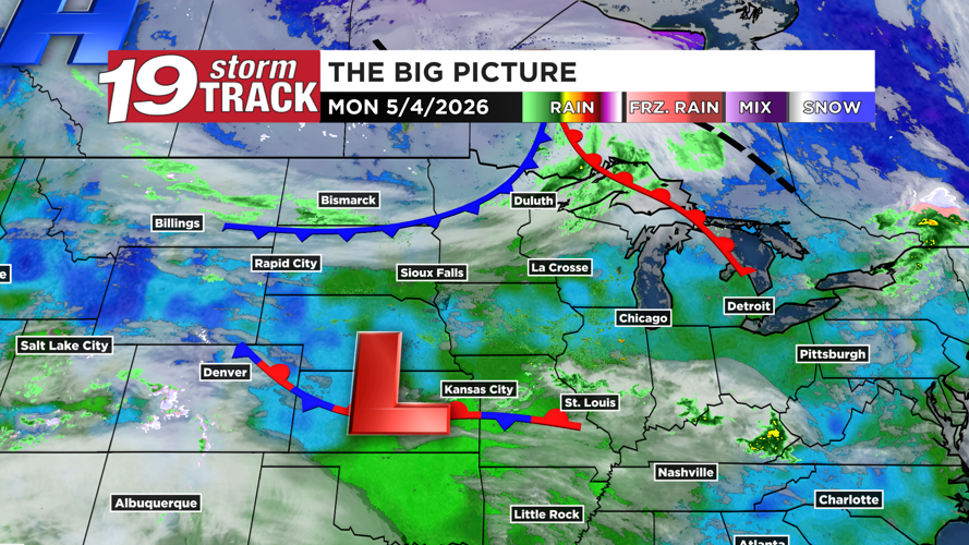 A warm and breezy Monday ahead; cooling down Tuesday through Thursday ...