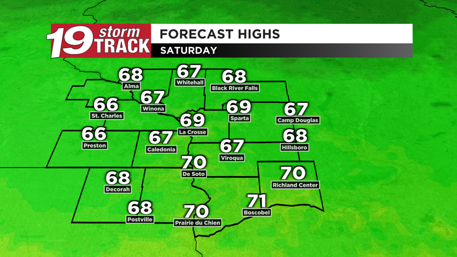A nicer Thursday ahead before temperatures return to seasonal levels ...