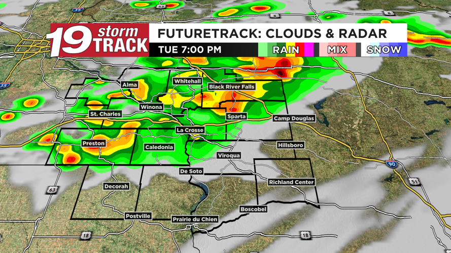 Pop-up showers and storms around the next two days before rain chances ...