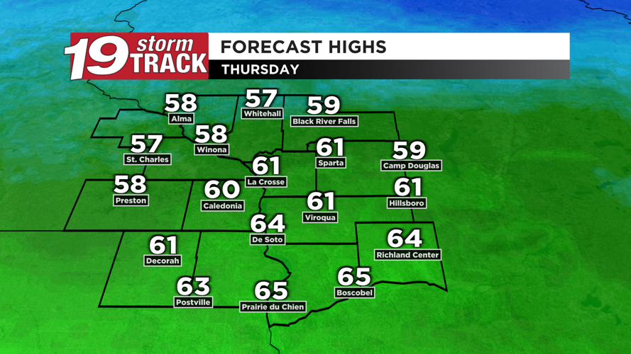 A warm and pleasant Wednesday ahead | 19 Storm Track Weather | wxow.com