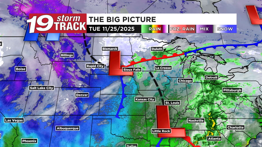Periods of rain showers around through Tuesday evening; rain changes to ...