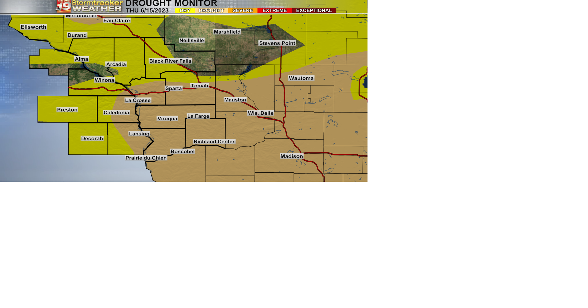 Drought conditions expand across Coulee Region, a few slight rain