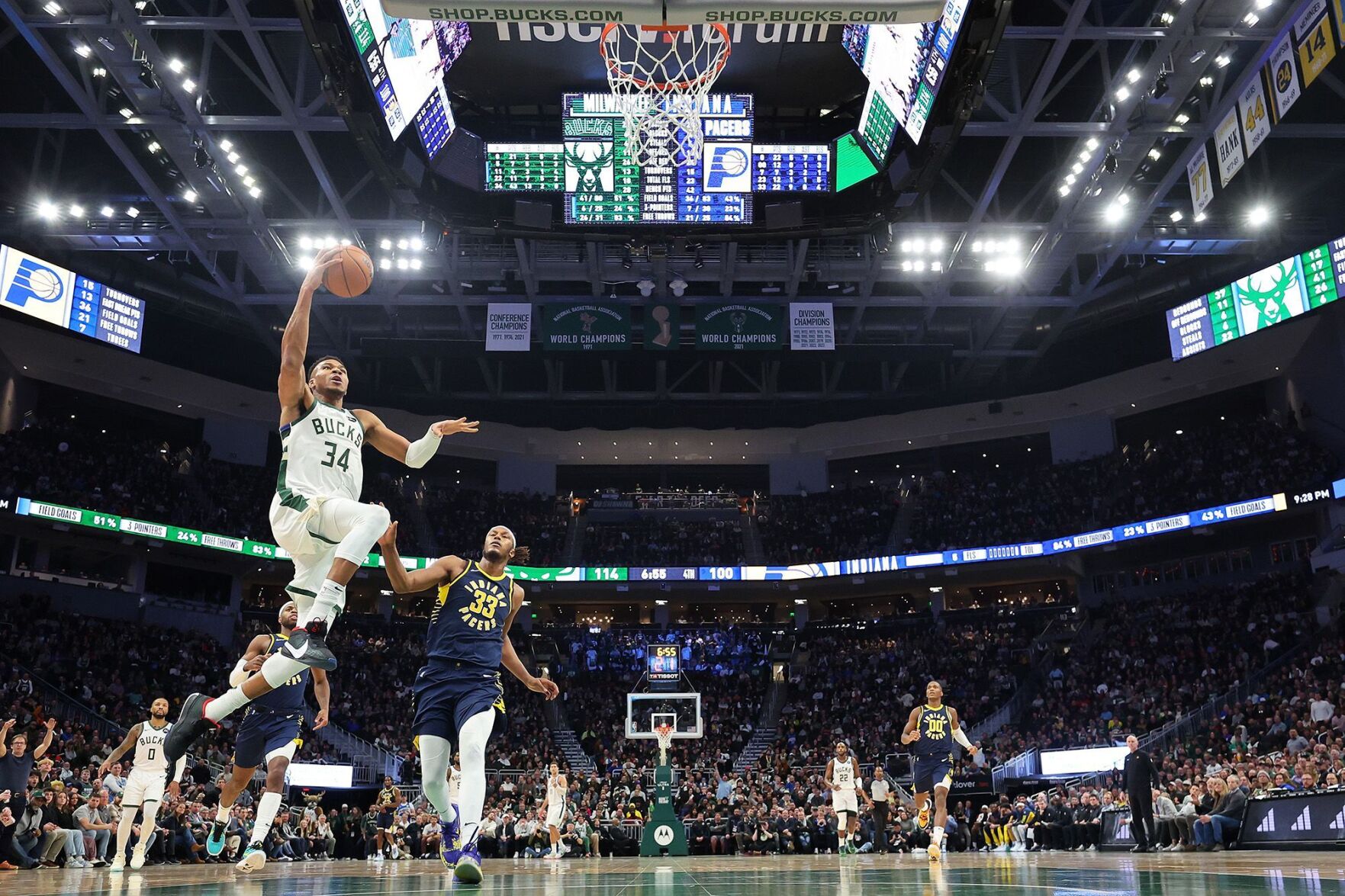 Giannis Antetokounmpo Drops Career-high 64 Points As Post-game Scuffle ...