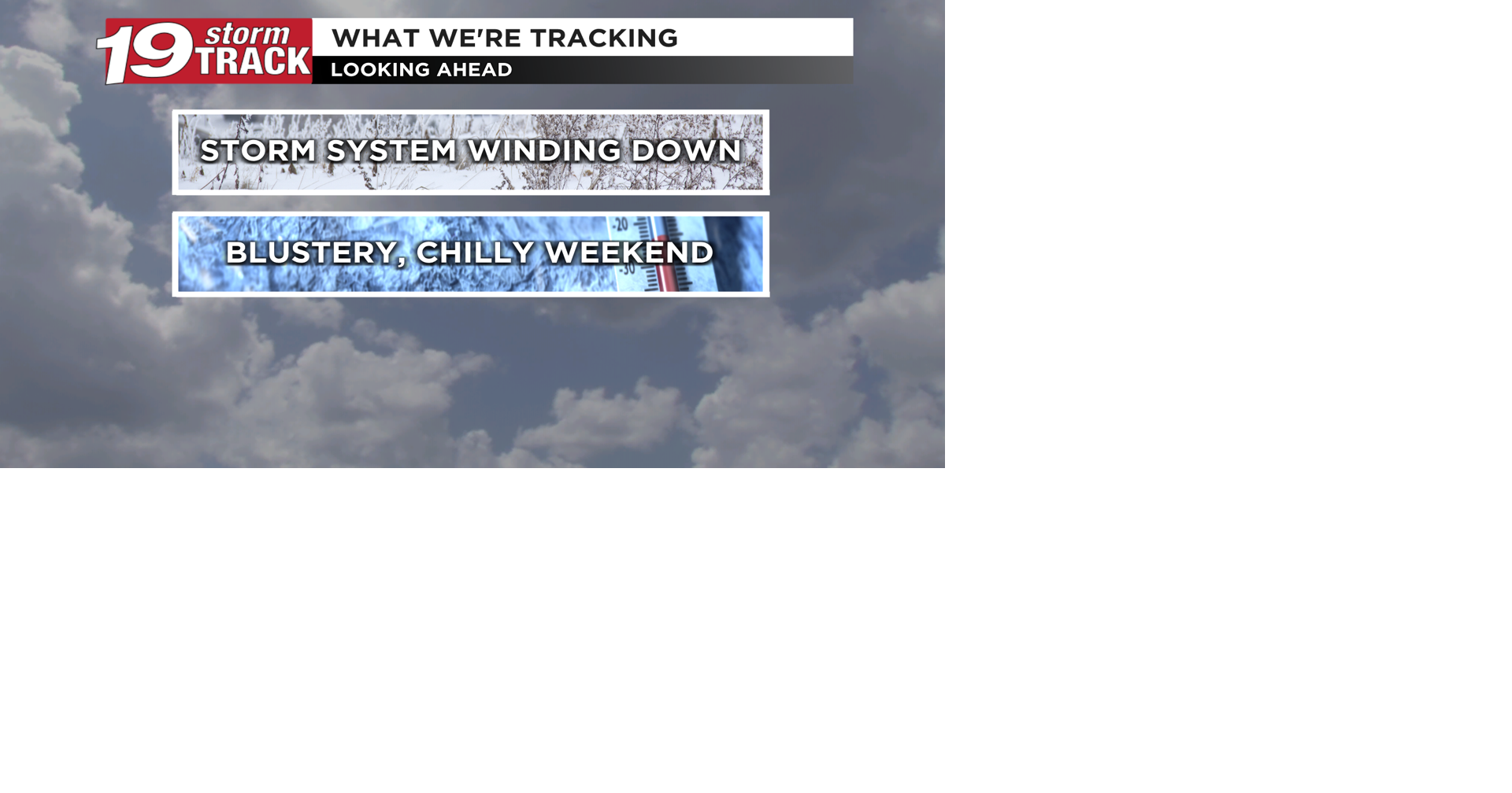 A chilly and blustery weekend once our winter storm winds down | 19 ...