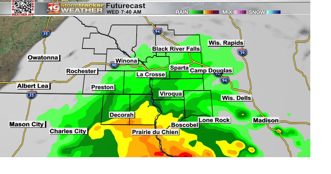 Cooler, calmer weather Tuesday ahead of unsettled rain chances to close ...