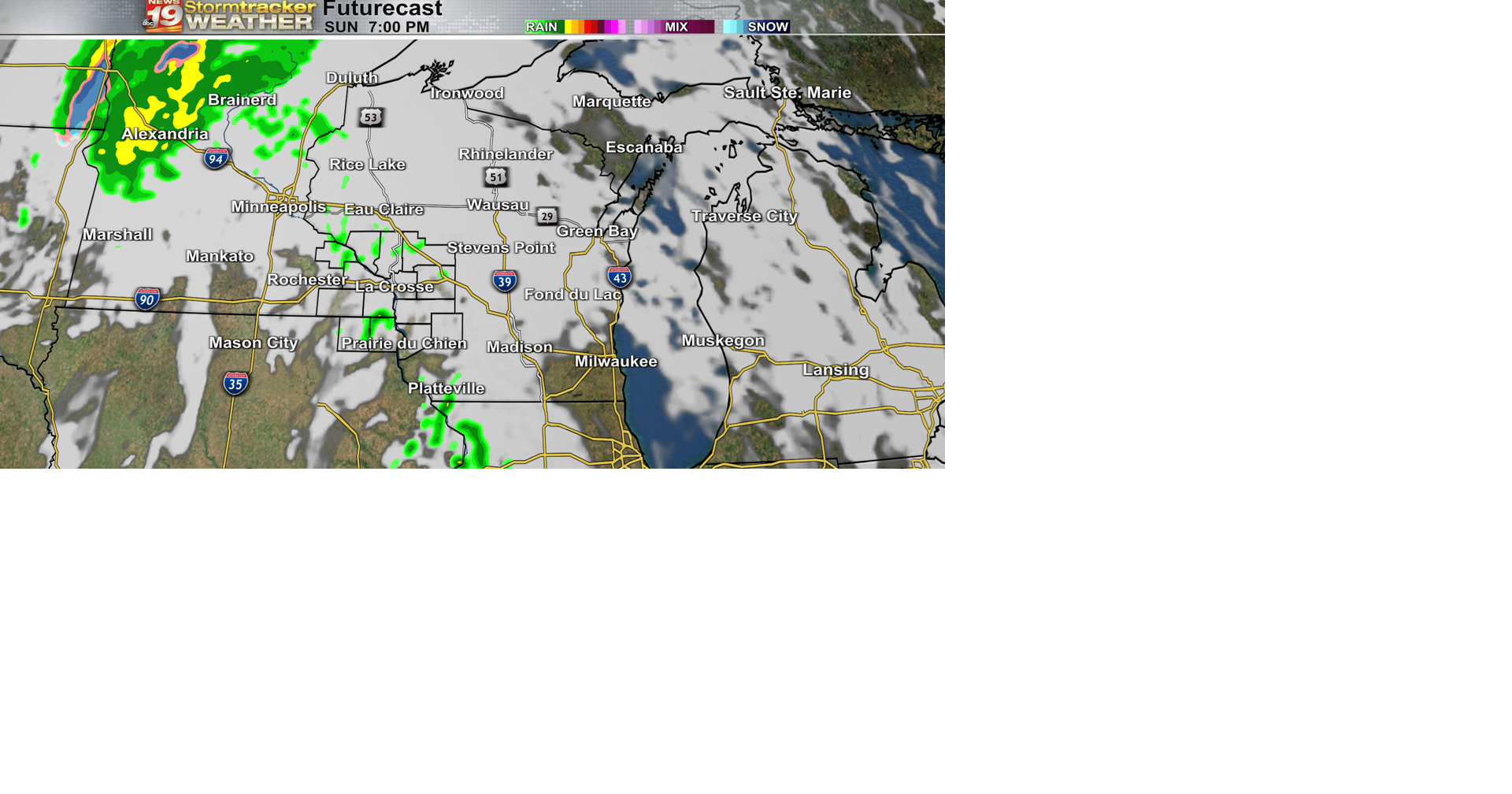 The weekend ends with clouds and a rain chance | 19 Storm Track Weather ...