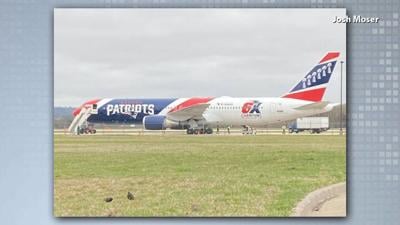 Here's the reason why the Patriots jet was at La Crosse's airport