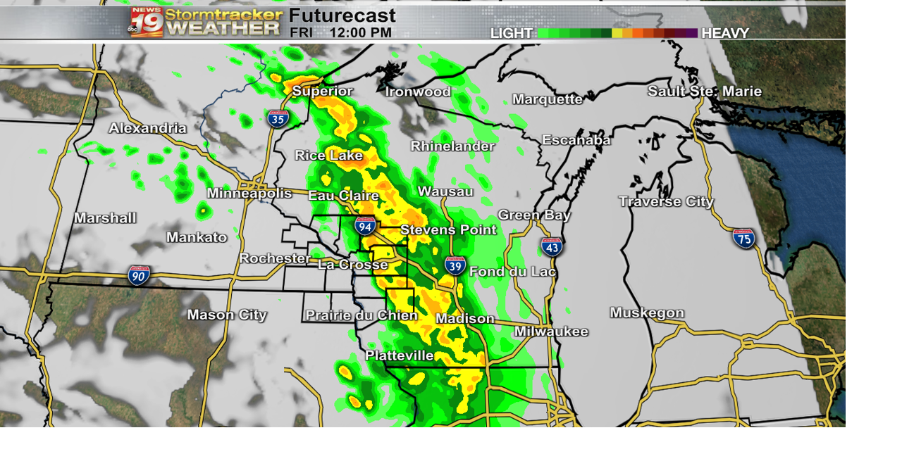 Fall-like temperatures return for a day bringing showers to wrap up the ...