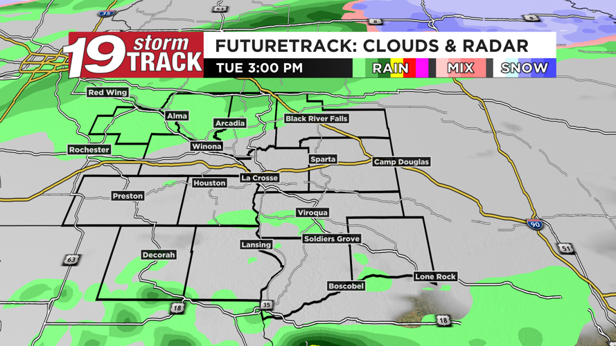 Tracking multiple chances of rain and snow in the forecast over the ...