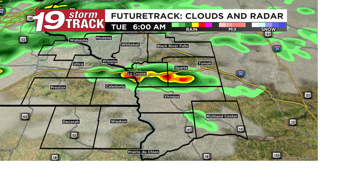 Storm chances tonight through Tuesday morning; Cooler temperatures and ...