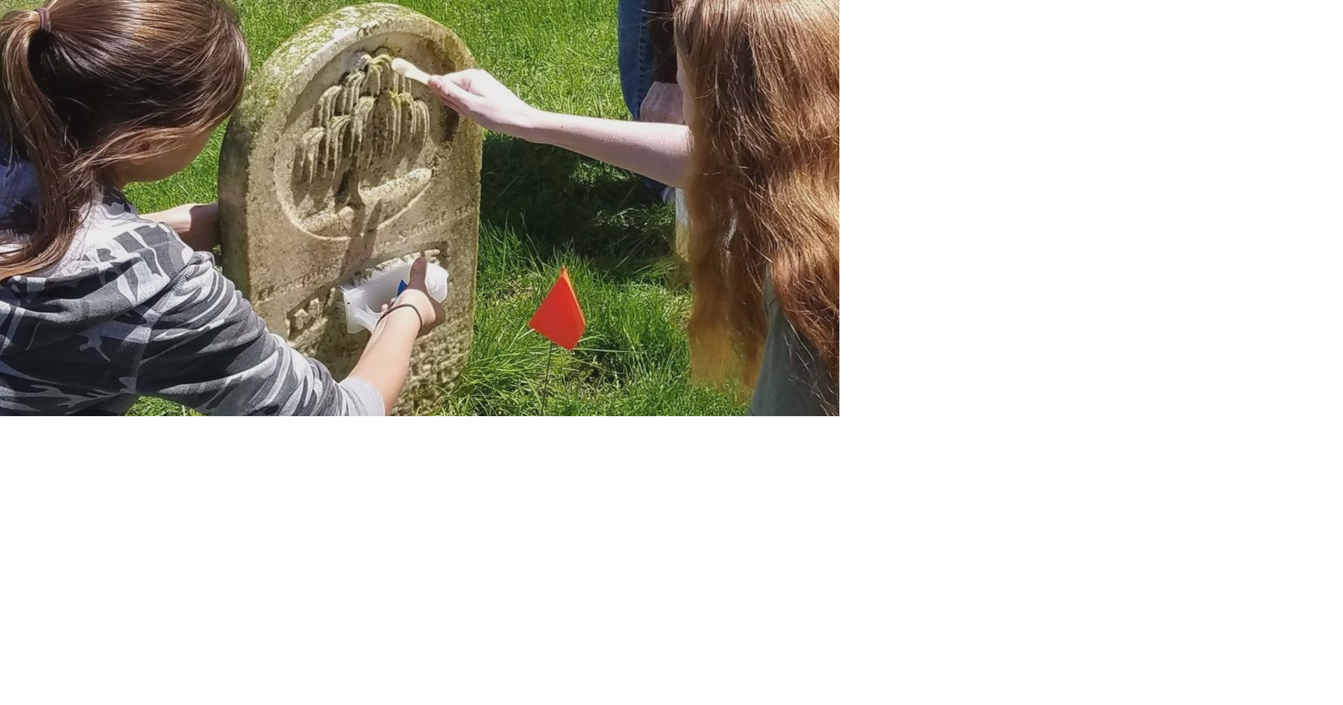 Gravestone cleaning workshop this weekend
