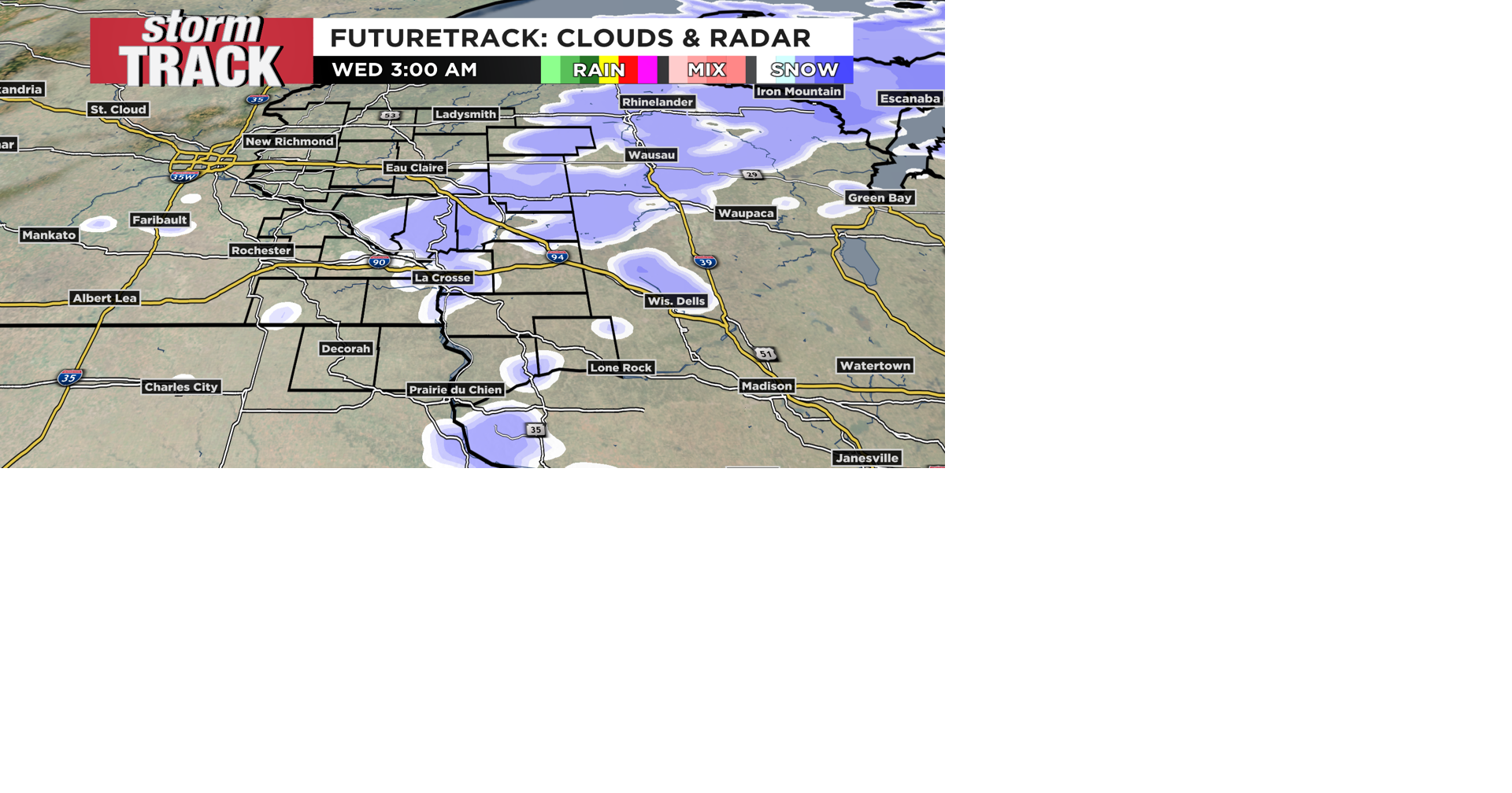 A couple more snow chances before arctic air arrives with negative ...