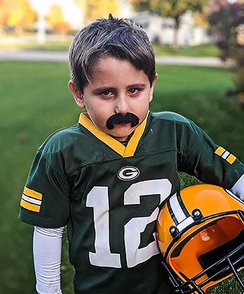 The Packers wore white jerseys at Lambeau?