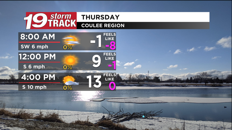 Frigid temperatures Thursday morning; Next chance of snow on Friday ...